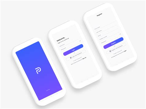 E Commerce Login Splash And Register Screen With Android Xml Layout Ronnystudio