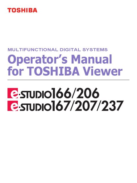 E Studio 166 Op Manual Toshiba Viewer