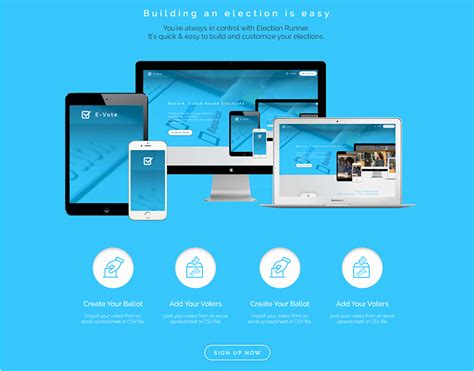 E Vote Web Template Online Voting On Behance