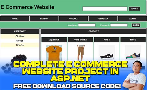 E commerce website project with source code.  Learn how to create an e-commerce ...