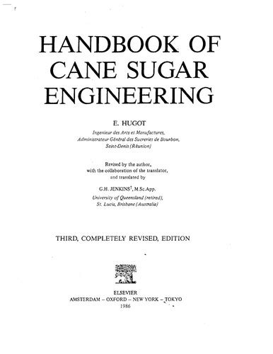 E hugot handbook of cane sugar engineering. - Radio shack dual trunking scanner manual.