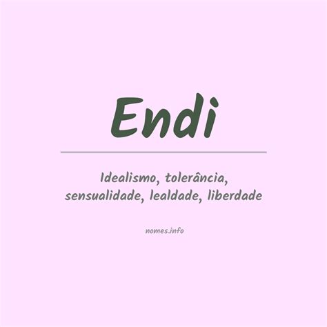 E n d i. Things To Know About E n d i. 