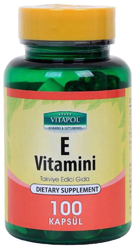 E vitamini kapsül fiyat eczane