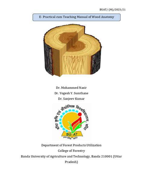 E- Practical cum Teaching Manual of Wood Anatomy - buat - raincitystudios.com