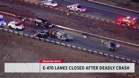 E-470 closed after 1 killed in multi-vehicle crash in Thornton