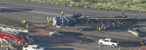 E-470 reopens after semi rollover