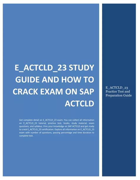 E-ACTCLD-23 Antworten