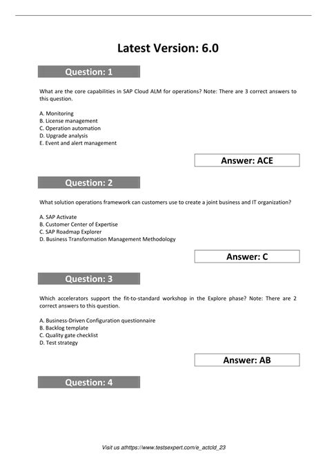 E-ACTCLD-23 Quizfragen Und Antworten