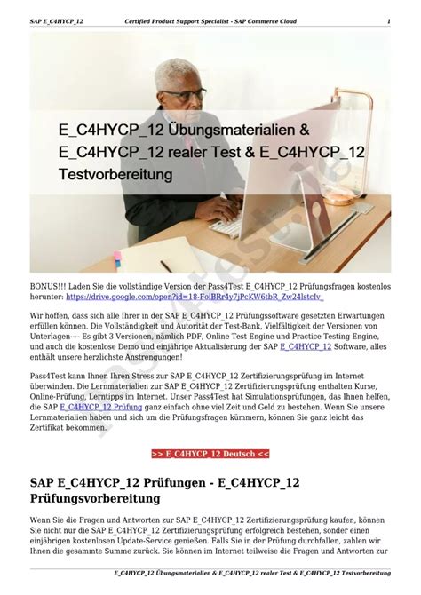 E-C4HYCP-12 Ausbildungsressourcen