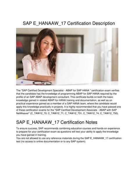 E-HANAAW-17 Zertifikatsdemo