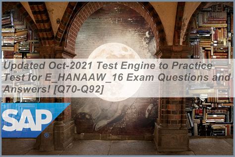 E-HANAAW-18 Testing Engine