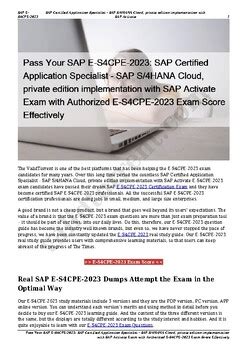 E-S4CPE-2023 Prüfungsvorbereitung