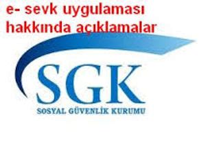 E-SEVK UYGULAMASI HAKKINDA DUYURU... 