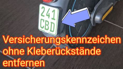 E-scooter versicherungskennzeichen