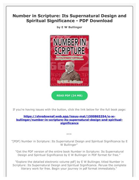 E.w. bullinger number in scripture pdf