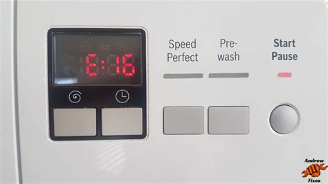 E16 error washing machine bosch. What can I do if I'm getting error code E16 /...