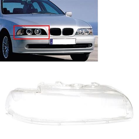 E39 headlight lens replacement.  Transparent shell, does not affect the l...