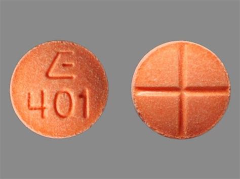 1 / 4. E 401. Amphetamine and Dextroamphetamine. Strength. 20 mg. Imprint. E 401. Color. Orange. Shape. Round. View details. 1 / 5. ZESTRIL 40 134. Zestril. Strength. 40 mg. …. 