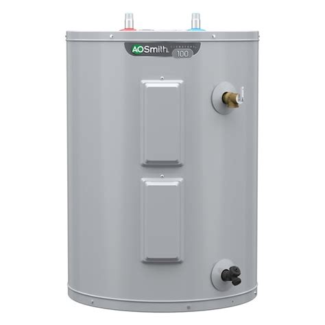 Dual 4,500-watt copper heating elements deliver 20.7-GPH of hot water quickly when and where you need it. 49.25-in H x 23-in dia. Non-CFC polyurethane foam reduces heat loss and energy costs for added convenience. 6-year warranty gives you peace of mind. Fused-ceramic shield tank provides anti-corrosion protection.