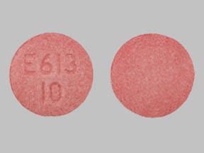 Red, round, convex tablets debossed with E613 over 10 on one side and plain on the other. Bottles of 100 tablets with child-resistant closure NDC 63481-613-70 Unit-Dose package of 100 tablets ... Pill Identifier Tool Quick, Easy, Pill Identification. Drug Interaction Tool Check Potential Drug Interactions. Pharmacy Locator Tool Including 24 .... 