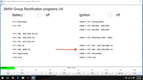 E90 reset adaptations.  Tap on the option to initiate the reset process.  Key in posit...