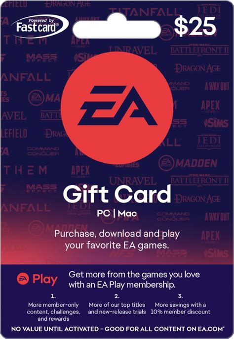 EA Game Cards - Electronic Arts