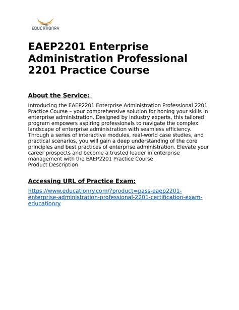 EAEP2201 Ausbildungsressourcen