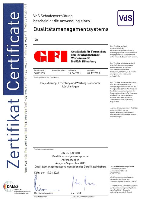 EAEP2201 Zertifizierung