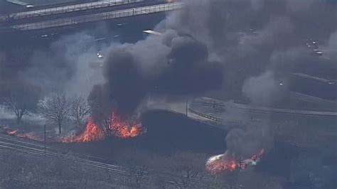 EARLY ARRIVAL Large Brush Fire Brick New Jersey 4/11/23