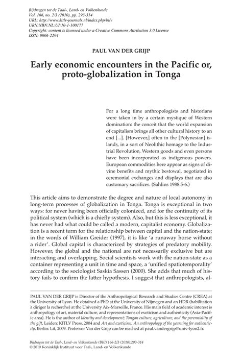 Early economic encounters in the Pacific or, proto ... - JSTOR - wintechmobiles.com