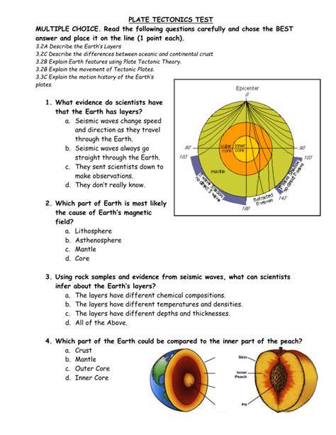 EARTH'S INTERIOR / PLATE TECTONICS TEST Flashcards - raincitystudios.com