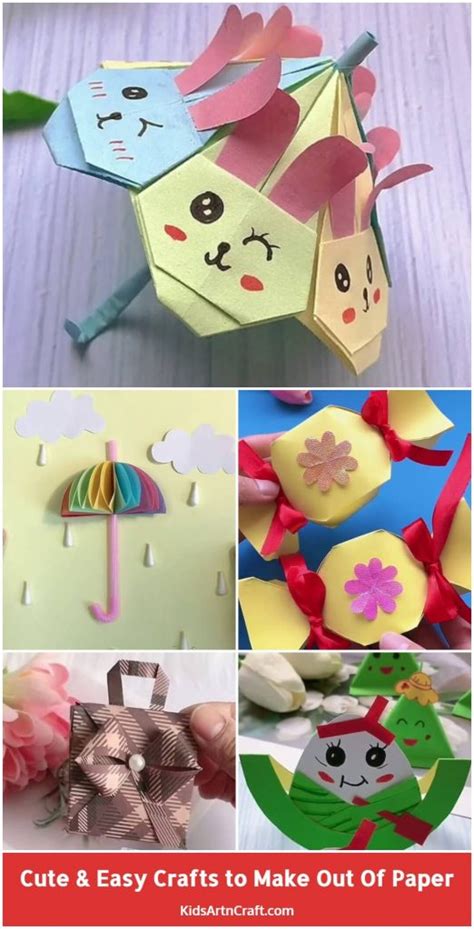 Easy and Cute paper crafts #crafts #DIY #papercrafts - raincitystudios.com