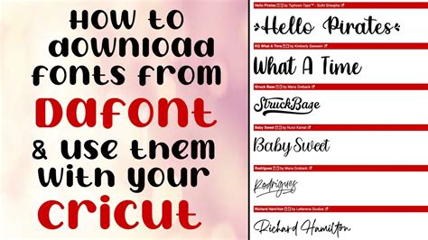EASY How to Download Fonts from Dafont and Upload to Cricut Design