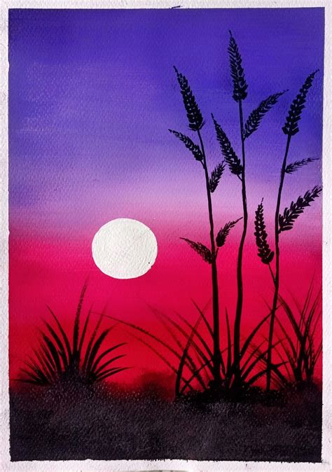 Easy Landscape Painting | Step By Step Painting Tutorial | How to Paint ... - muktibox.com