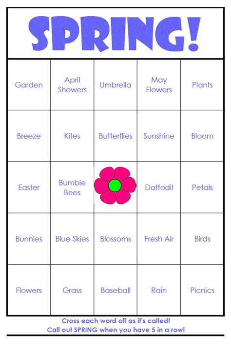 EASY PRINT Spring Bingo Cards digital File 40 Cards Etsy