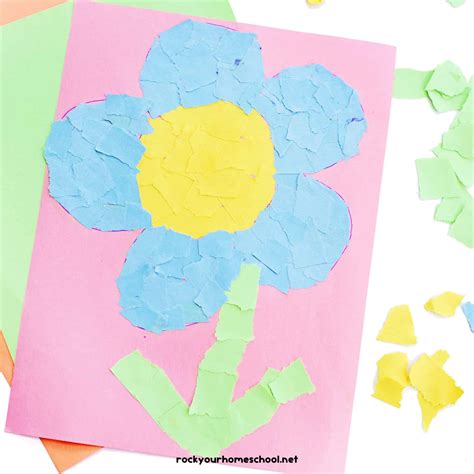 Easy Torn Paper Art Activity - Little Bins for Little Hands - muktibox.com