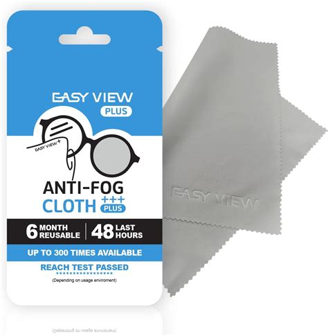 EASY VIEW+ Anti-Fog Microfiber Cloth- For Glasses Goggles …