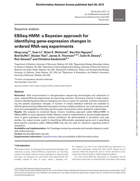 EBSeq-HMM: a Bayesian approach for identifying gene …