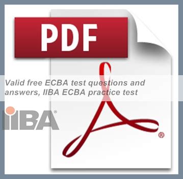 ECBA PDF Testsoftware