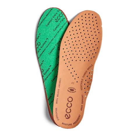 ECCO Replacement Insoles Comfort Fibre System Leather …