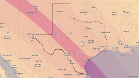 Eclipses in Texas, United States - muktibox.com
