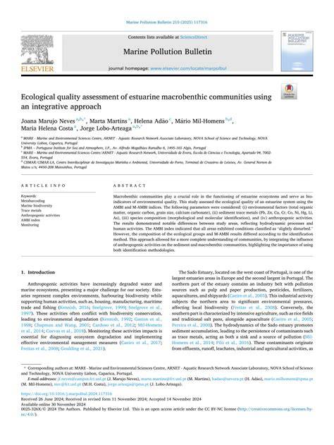 Ecological quality assessment of estuarine macrobenthic communities ... - raincitystudios.com