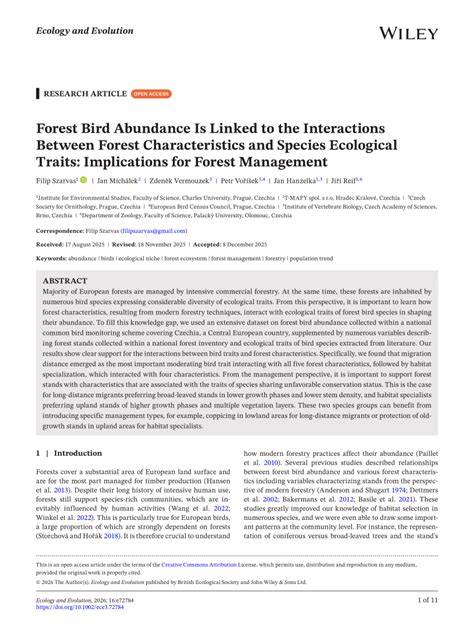 Ecological Roles and Forest Management Implications of Small ... - raincitystudios.com
