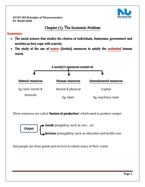 ECON 202 : Principles of Microeconomics - Ole Miss