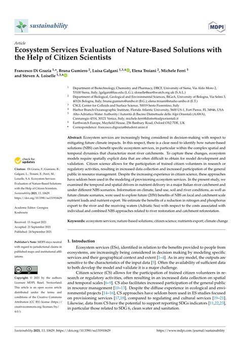 Ecosystem Services Evaluation of Nature-Based … - raincitystudios.com