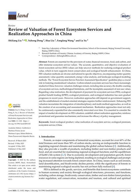 Ecosystem services valuation in China: A meta-analysis - raincitystudios.com