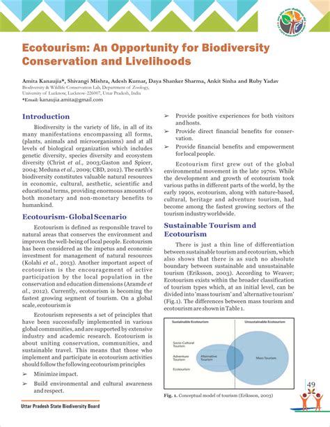 Ecotourism, biodiversity conservation and livelihoods: Understanding ... - wintechmobiles.com
