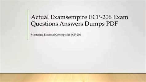 ECP-206 Fragenpool
