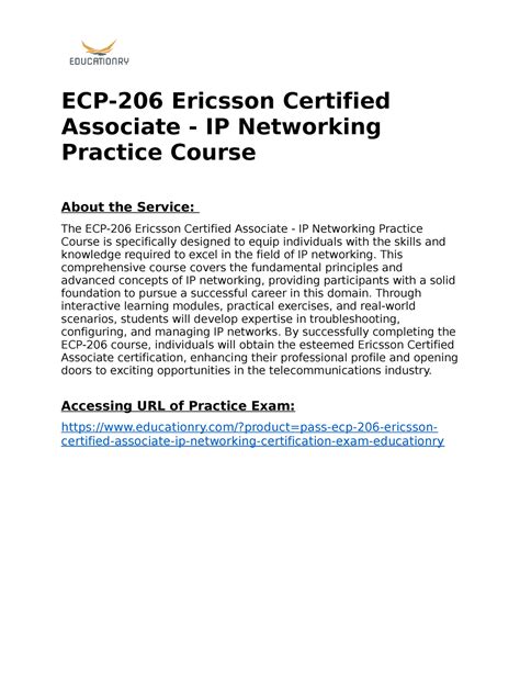 ECP-206 PDF Demo