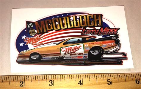 ED "ACE" McCULLOCH Miller Nitro Funny Car Metal Garage Sign …